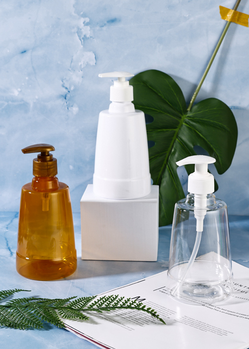 Chai bơm lotion PET hình nón 400ml