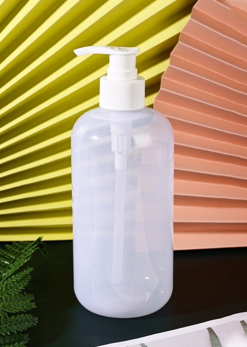500ml PP Clear Lotion Áp suất Bơm Gel Chai nước rửa tay