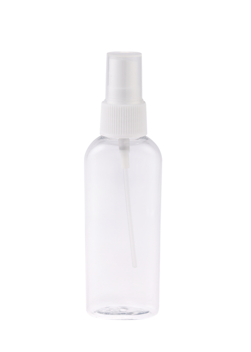 Chai xịt cồn trong suốt 30-60ml PET trong suốt hình bầu dục