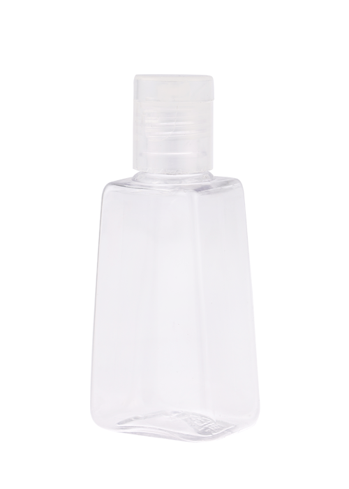 Chai nhựa PET hình thang trong suốt 30ml có nắp móc lật