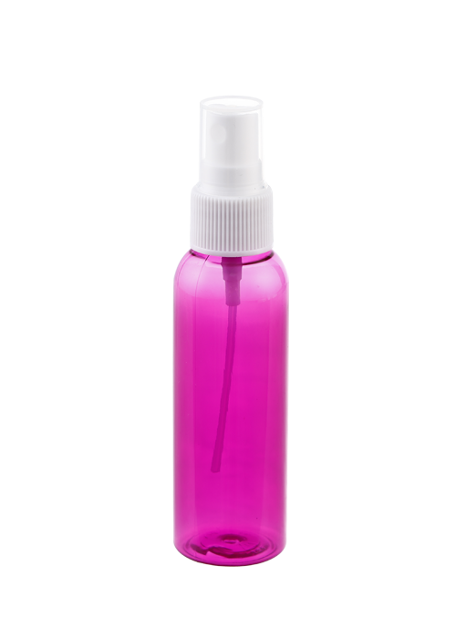 60ml màu trong suốt phun PET chai tròn chai làm sạch chất lỏng khử trùng chai
