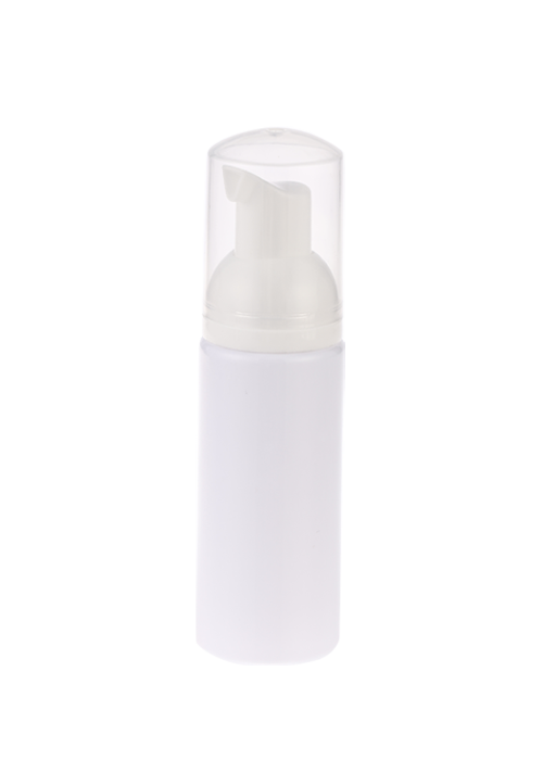 60-150ml màu trắng hình trụ lớn nắp lớn chai bơm bọt PET chai khử trùng cồn