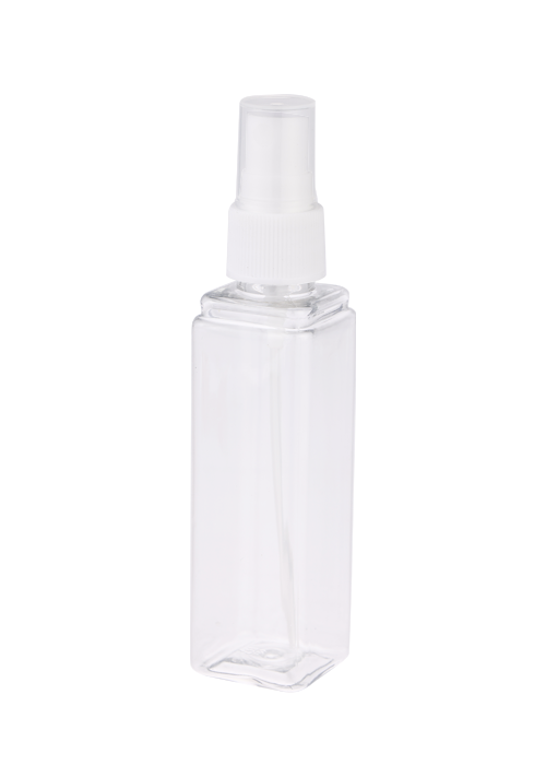 Chai xịt hình vuông trong suốt 60ml PET