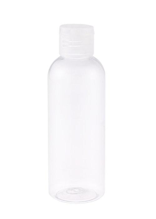 60-200ml PET Clear Gel Chai nước rửa tay Chai tròn vỏ sò