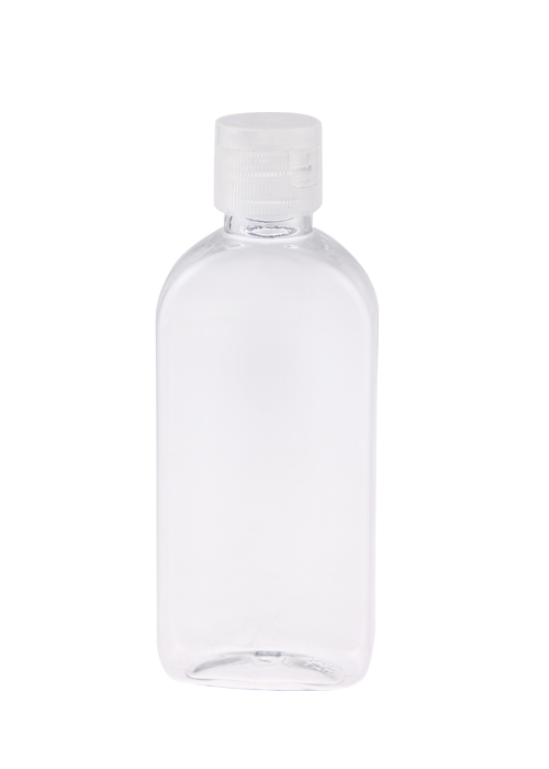 60-100ml PET hình bầu dục phẳng gel lotion chai lật nắp chai nước rửa tay