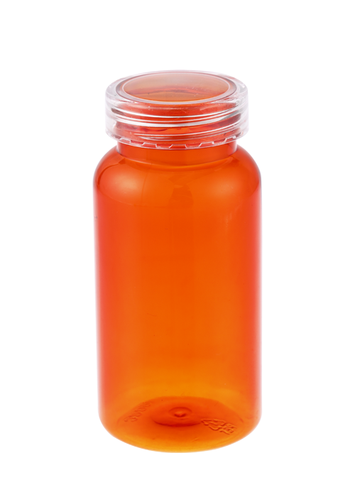 150g PS nắp trong suốt với chai viên nang sản phẩm sức khỏe PET