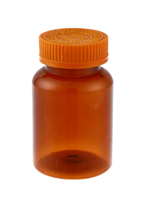 Lọ viên nang bổ sung sức khỏe màu nâu nâu 180g PET