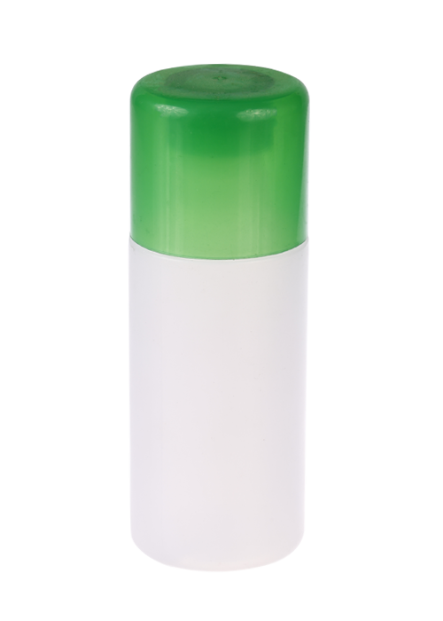 120ml kem PE chai hình trụ thẳng màu trắng