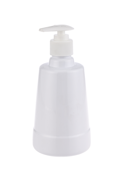 Chai 400ml khử trùng và khử trùng PET hình nón chai gel lotion chai bơm áp lực