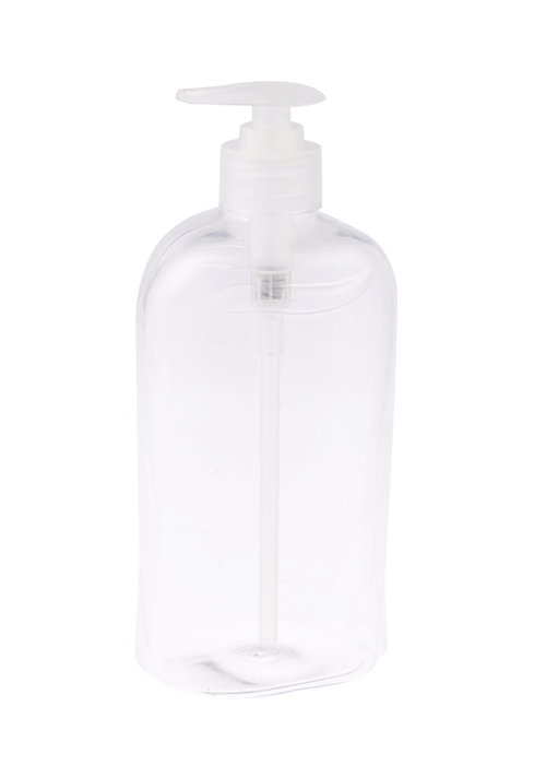 500ml PET trong suốt gel lotion áp suất chai nước rửa tay dùng một lần chai khử trùng và khử trùng chai