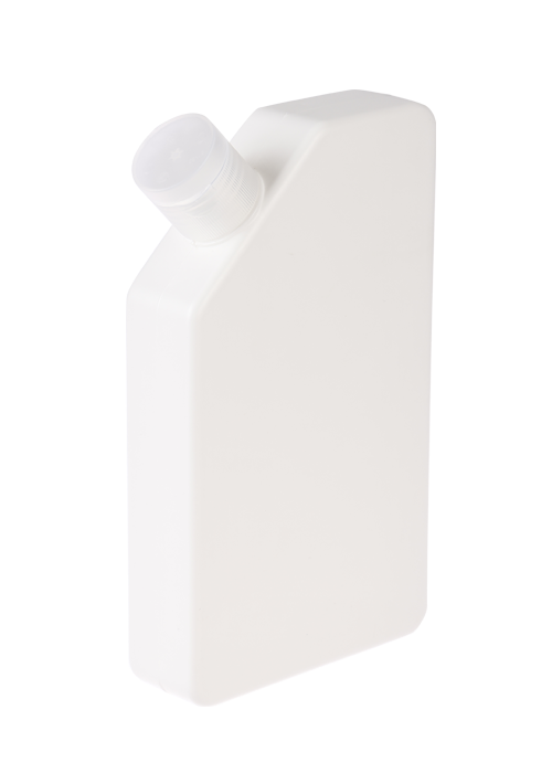 300ml PE chai vuông phẳng miệng xiên